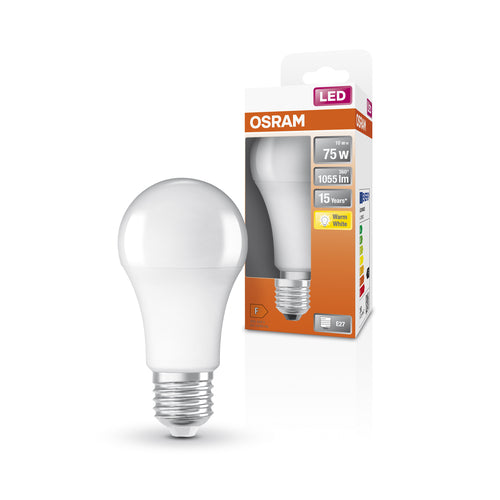OSRAM LED STAR Classic A LED Lampe matt (ex 75W) 10W / 2700K Warmweiß E27-Leuchtmittel-LEDVANCE Shop