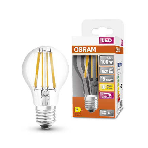 OSRAM LED Retrofit Classic A LED Lampe dimmbar (ex 100W) 12W / 2700K Warmweiß E27-Leuchtmittel-LEDVANCE Shop
