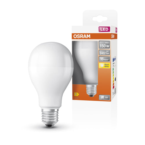 OSRAM LED STAR Classic A LED Lampe matt (ex 150W) 19W / 2700K Warmweiß E27-Leuchtmittel-LEDVANCE Shop