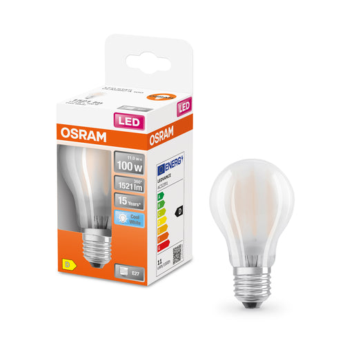 OSRAM Retrofit Classic A LED Lampe matt (ex 100W) 10W / 4000K Kaltweiß E27-Leuchtmittel-LEDVANCE Shop