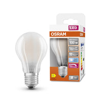 OSRAM Dimmbare Filament LED Lampe mit E27 Sockel, Kaltweiss (4000K), klassische Birnenform, 12W, Ersatz für 100W-Glühbirne, matt, LED Retrofit CLASSIC A DIM-Leuchtmittel-LEDVANCE Shop
