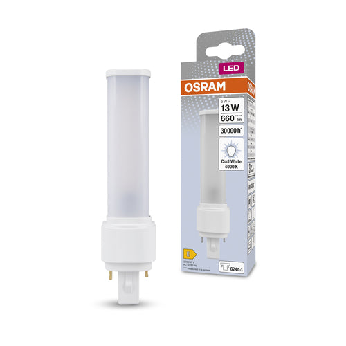 OSRAM DULUX D LED EM & AC MAINS LED-Röhre 14,8cm (ex 13W) 6W / 4000K Kaltweiß G24d-1-Leuchtmittel-LEDVANCE Shop