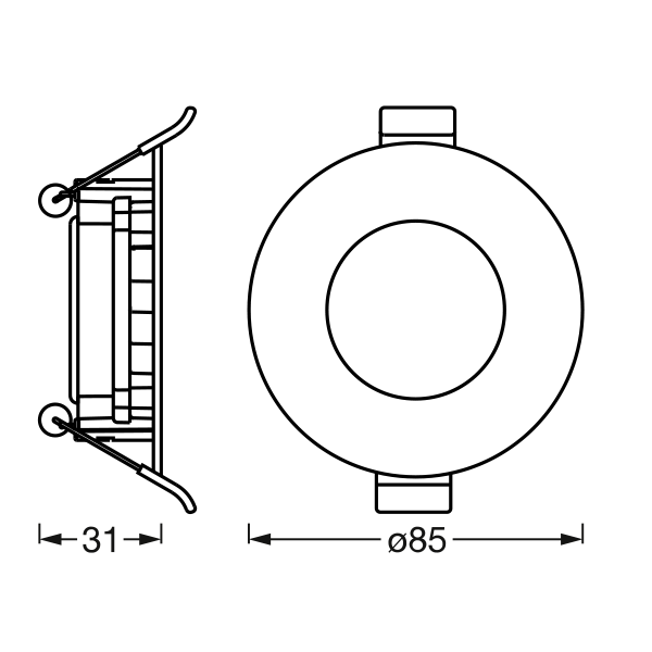 LEDVANCE SUN@HOME WIFI LED Einbaustrahler, Ø 85mm, weiß, Slim-Einbaustrahler & Spots-LEDVANCE Shop