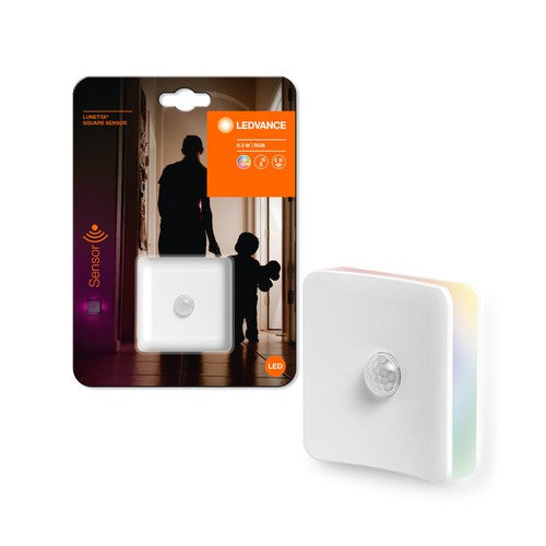 LEDVANCE LUNETTA SQUARE RGB Nachtlicht mit Bewegungssensor, 0,3W-Nachtlichter & Kleinleuchten-LEDVANCE Shop
