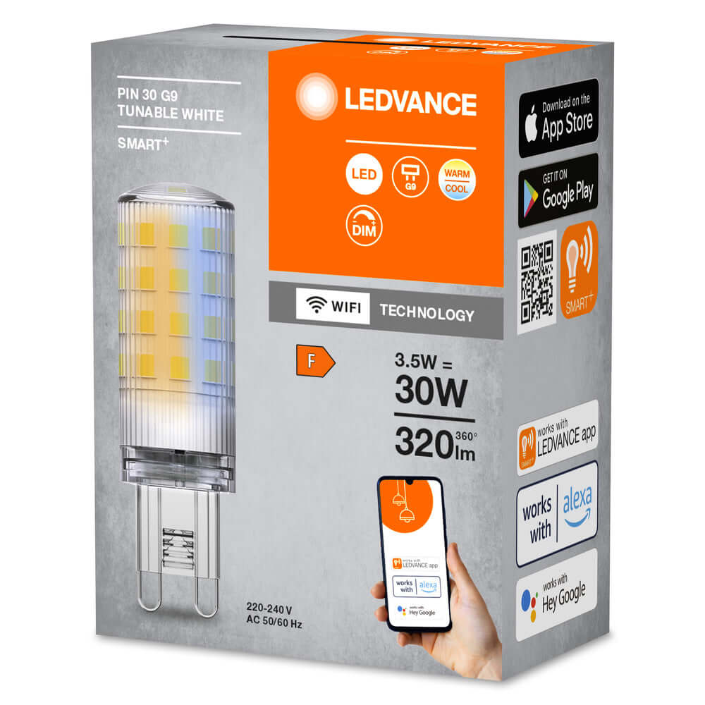 LEDVANCE Wifi SMART+ LED Lampe Tunable White (ex 30W) 3,5W / 2.700-6.500K Pin G9-LEDVANCE Shop
