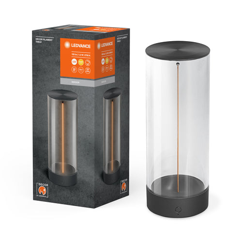 LEDVANCE DECOR FILAMENT Tischleuchte, grau, 1,2W, 105lm-Tischlampen-LEDVANCE Shop