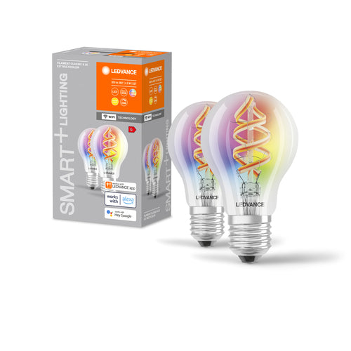 LEDVANCE SMART+ WIFI LED-Lampe RGBW klar 4,5W 300lm Filament-Leuchtmittel-LEDVANCE Shop