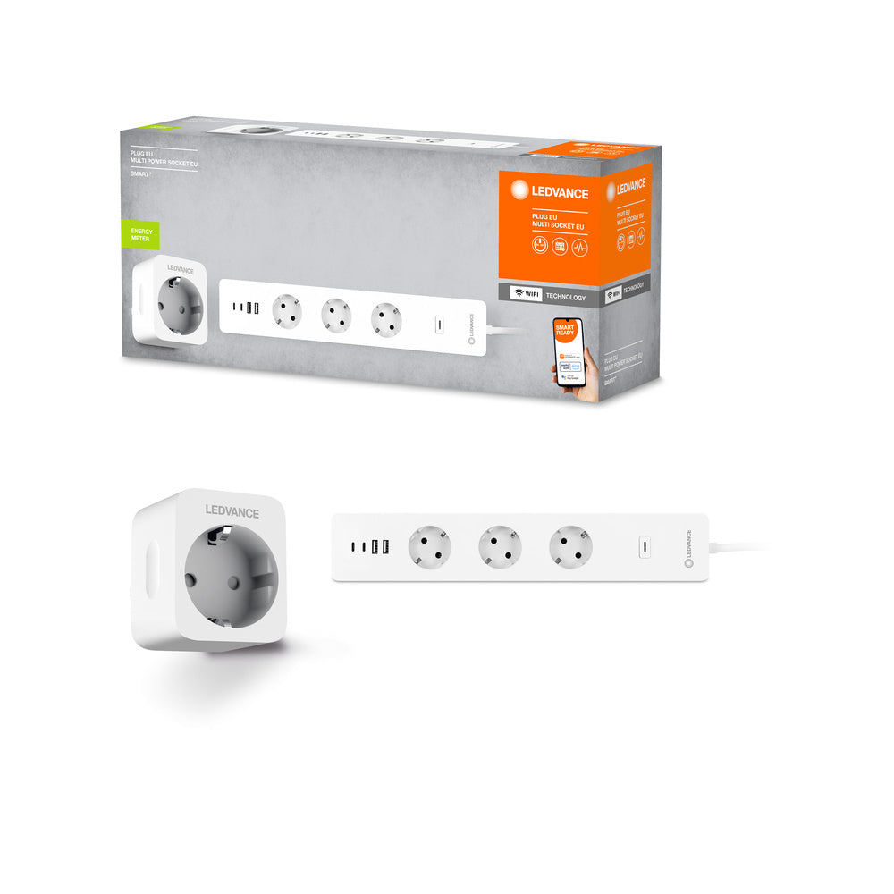 LEDVANCE Wifi SMART+ Multipower Set 3er Plug Steckdosenleiste und SMART+ Plug für Innen-Steckdosen-LEDVANCE Shop