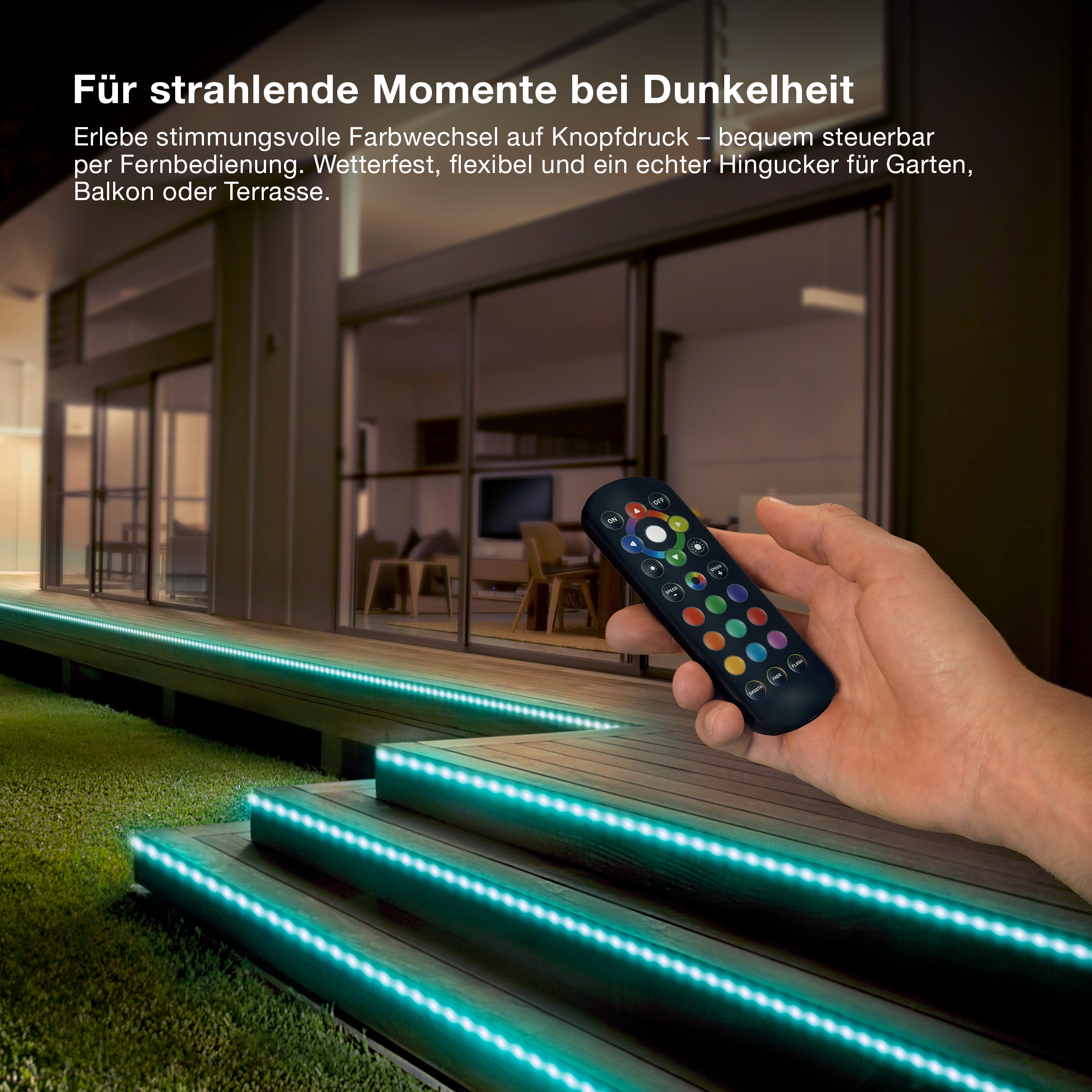 OSRAM OUTDOOR FLEX LED Streifen RGB 10M RGB Fernbedienung