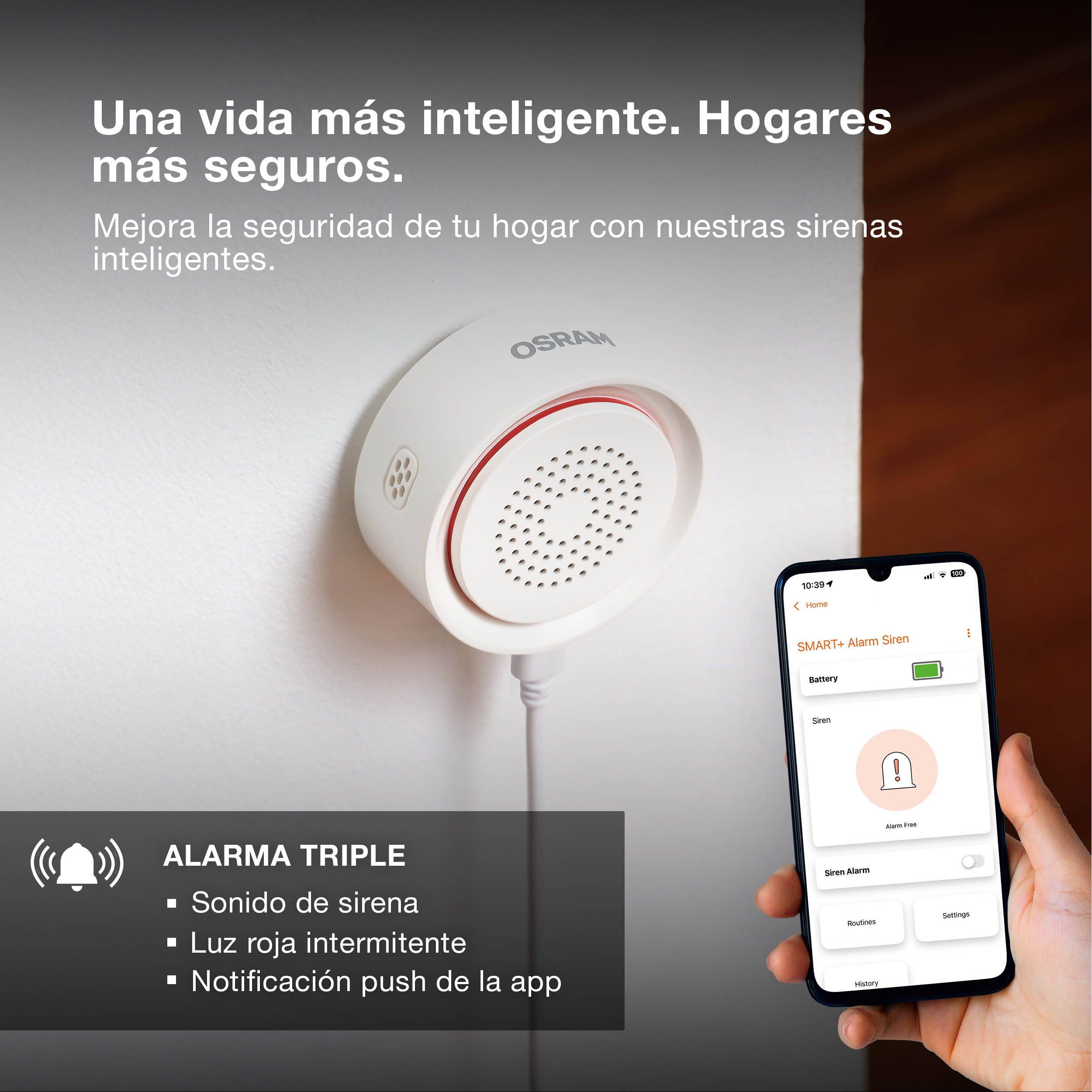 Sirena de alarma OSRAM SMART+ Wifi