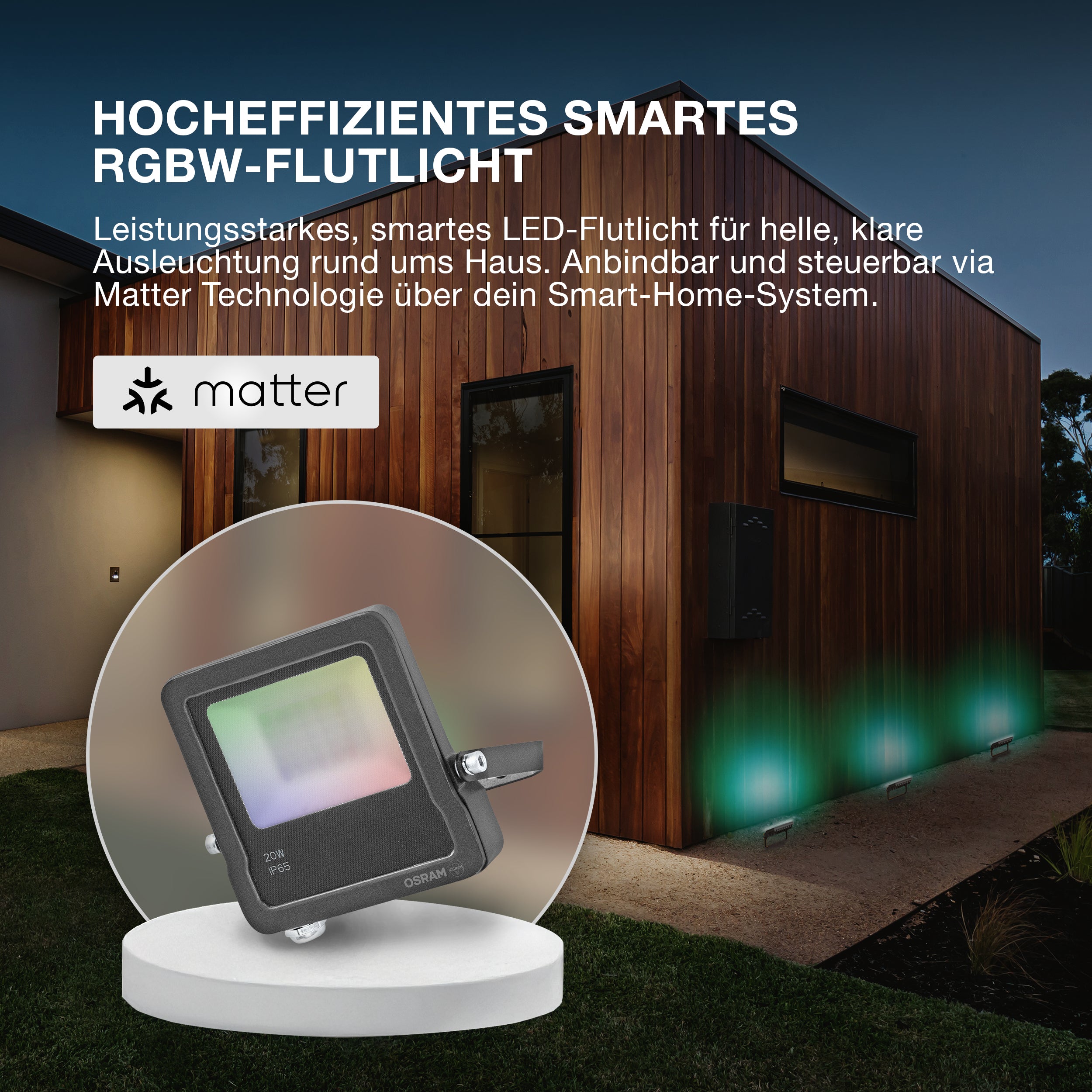 OSRAM SMART+ MATTER Floodlight 50W Multicolor