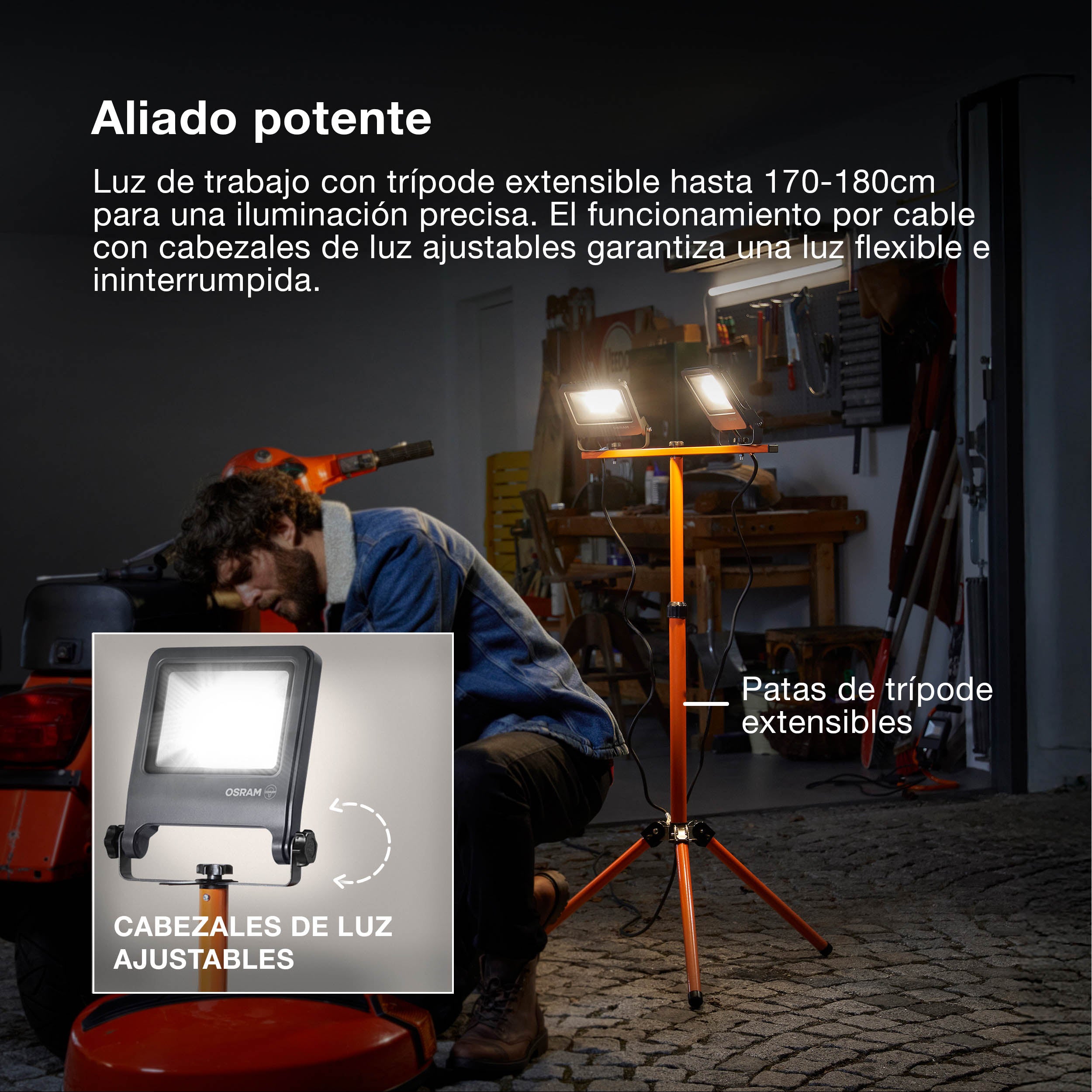 OSRAM WORKLIGHTS Baustrahler TRIPOD 1X50 W 4000 K