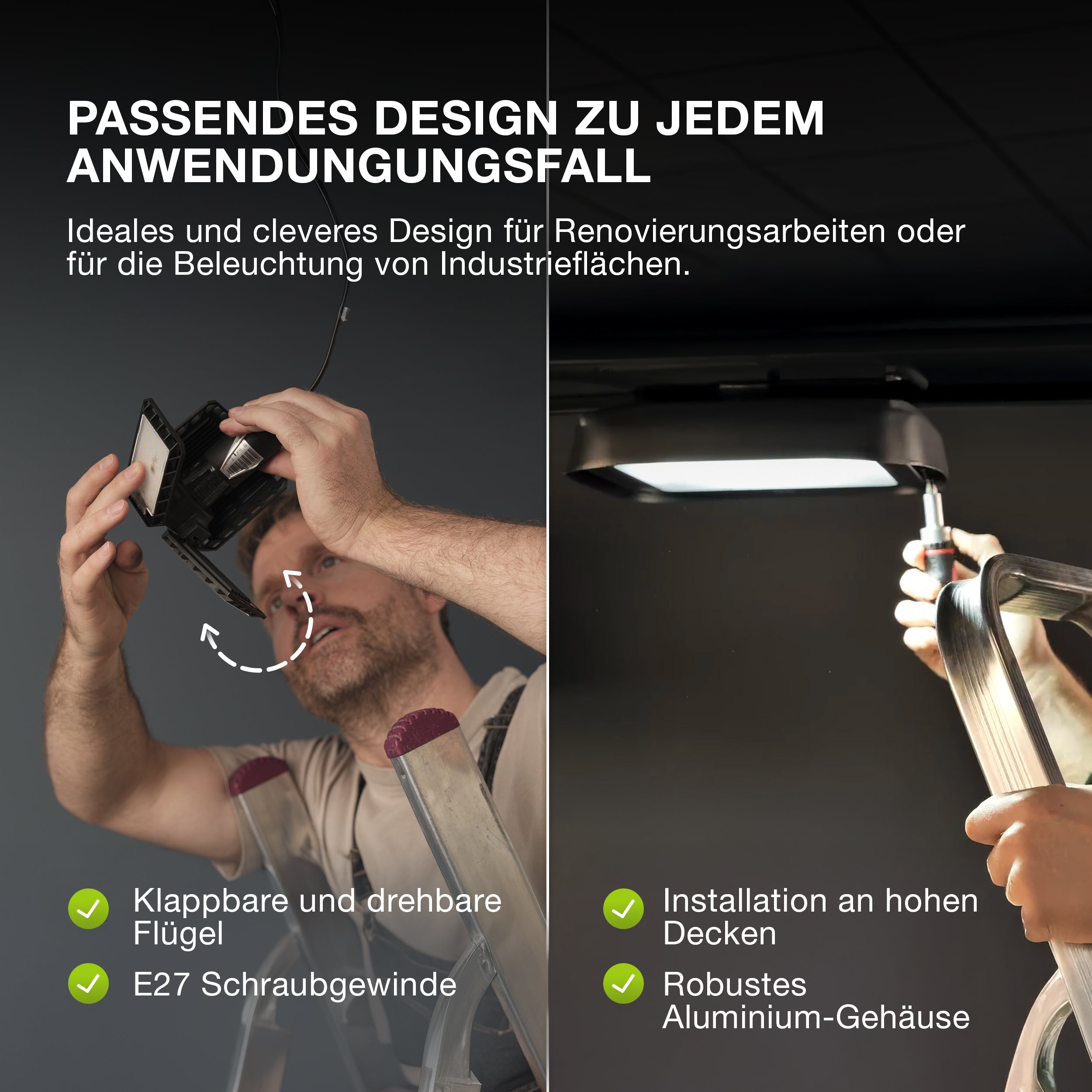 OSRAM Highbay Ufo Deckenleuchte 80W 865 IP65 schwarz