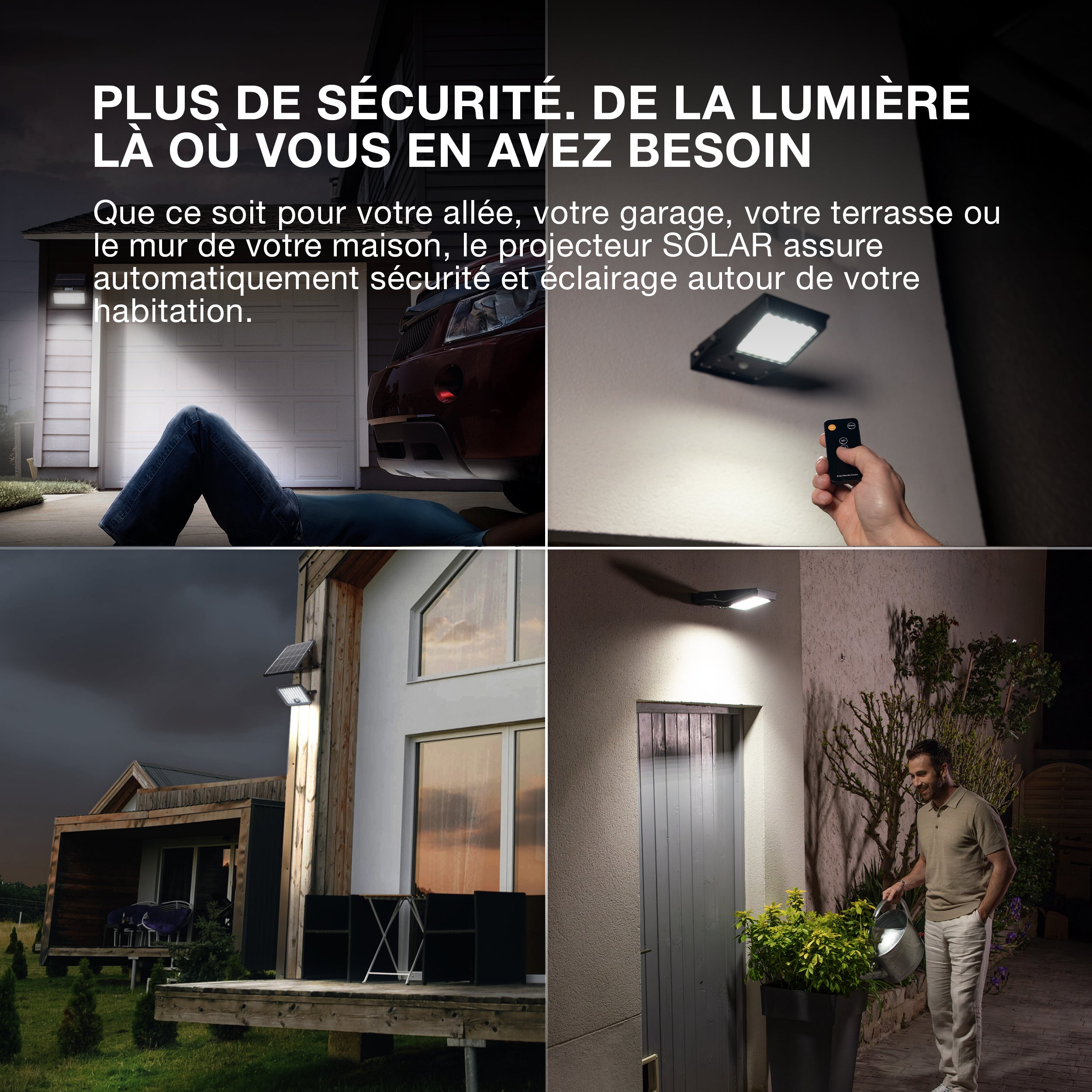 OSRAM LED-Solar-Außenleuchte Endura, schwarz, 10W, 1400lm