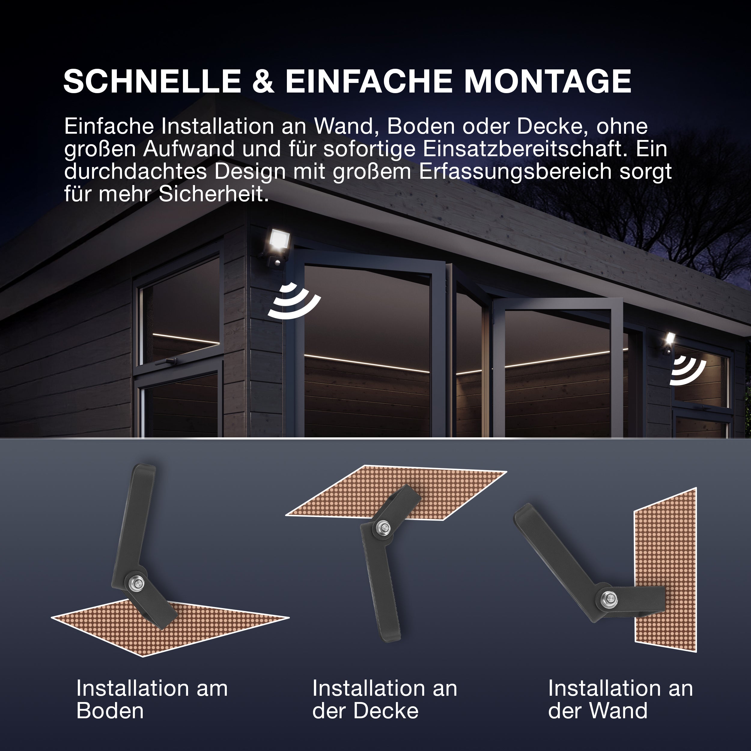 OSRAM ENDURA® LED Strahler Sensor 30W / 3000K Warmweiß