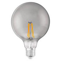 LEDVANCE SMART+ WiFi Filamento Globe Regulable, bombilla LED, cristal sin plomo, ahumado, 6 W, (equivalente a 44 W), 540 lm, blanco cálido, 2500 K, Wi-Fi, compatible con altavoces inteligentes, regulable