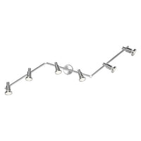 LEDVANCE LED Spotlight, 6-flammiger hochwertiger Spotstrahler aus Aluminium, geeignet für Wand und Decke Innen, austauschbare GU10-Leuchtmittel enthalten, Warmweiß (2700K), 3W, LED SPOT GU10 6x3W-Deckenleuchten-LEDVANCE Shop