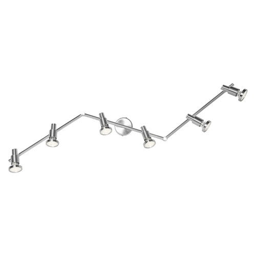 LEDVANCE LED Spotlight, 6-flammiger hochwertiger Spotstrahler aus Aluminium, geeignet für Wand und Decke Innen, austauschbare GU10-Leuchtmittel enthalten, Warmweiß (2700K), 3W, LED SPOT GU10 6x3W-Deckenleuchten-LEDVANCE Shop