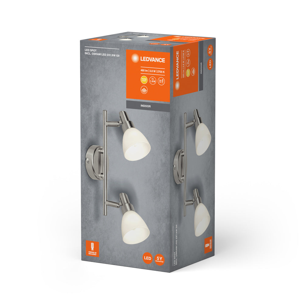 LEDVANCE LED SPOT G9 G9 2 x 1.9W , 400 lm, 2700 K, Warmweiß-LEDVANCE Shop