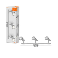 LEDVANCE LED SPOT BRUSHED SILVER GU10 3 x 2.6W , 690 lm, 2700 K, Warmweiß-LEDVANCE Shop