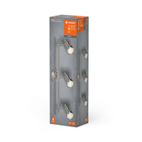 LEDVANCE LED SPOT BRUSHED SILVER GU10 3 x 2.6W , 690 lm, 2700 K, Warmweiß-LEDVANCE Shop