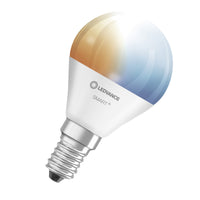 LEDVANCE SMART+ Mini bombilla WiFi Temperatura de color regulable  con forma de P, bombilla LED, mate, 4,9 W, (equivalente a 40 W), 470 lm, Temperatura de color regulable , de 2700 a 6500 K, WiFi, regulable