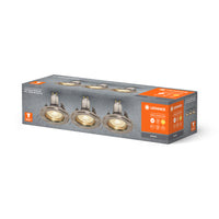 LEDVANCE LED SPOT SET RECESS GU10 3x2.6W GU10 Brushed Nickel, 230 lm, 2700 K, Warmweiß, 3er Pack-LEDVANCE Shop