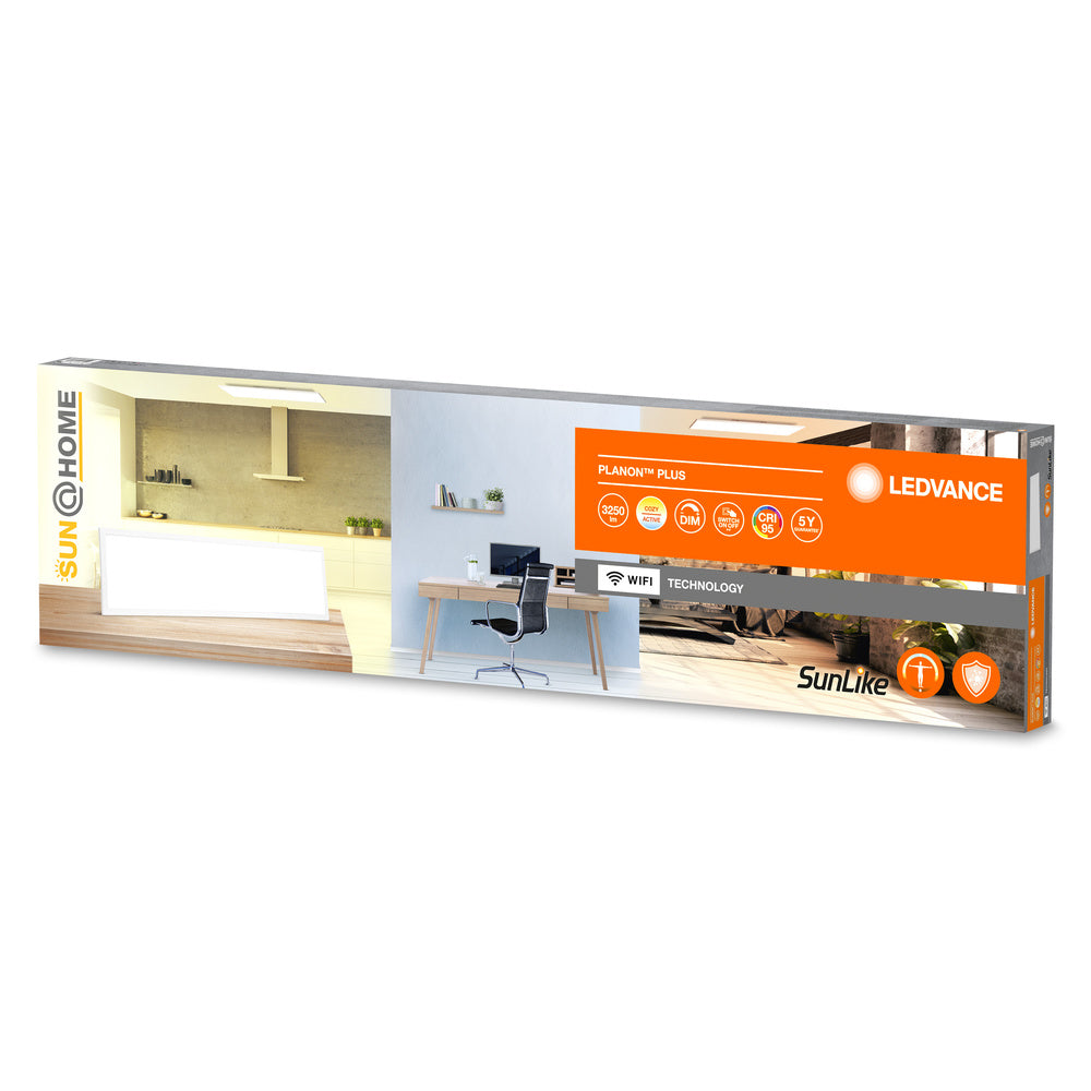 LEDVANCE Wifi SUN@HOME PANEL Deckenleuchte 1200x300mm, 2300 lm, 2200…5000 K, Tunable White-LEDVANCE Shop