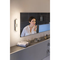 Aplique LED de pared para baño OSRAM Matter SMART+ ORBIS DUPLO de 30 cm, blanco regulable, 15 W / 3000-6500 K, blanco