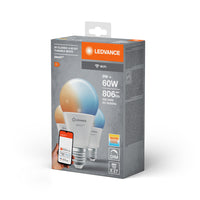 LEDVANCE SMART+ Wifi Classic LED Lampe TW FR E27 9W, 806 lm, 2700…6500 K, Tunable White, 3er Pack-LEDVANCE Shop