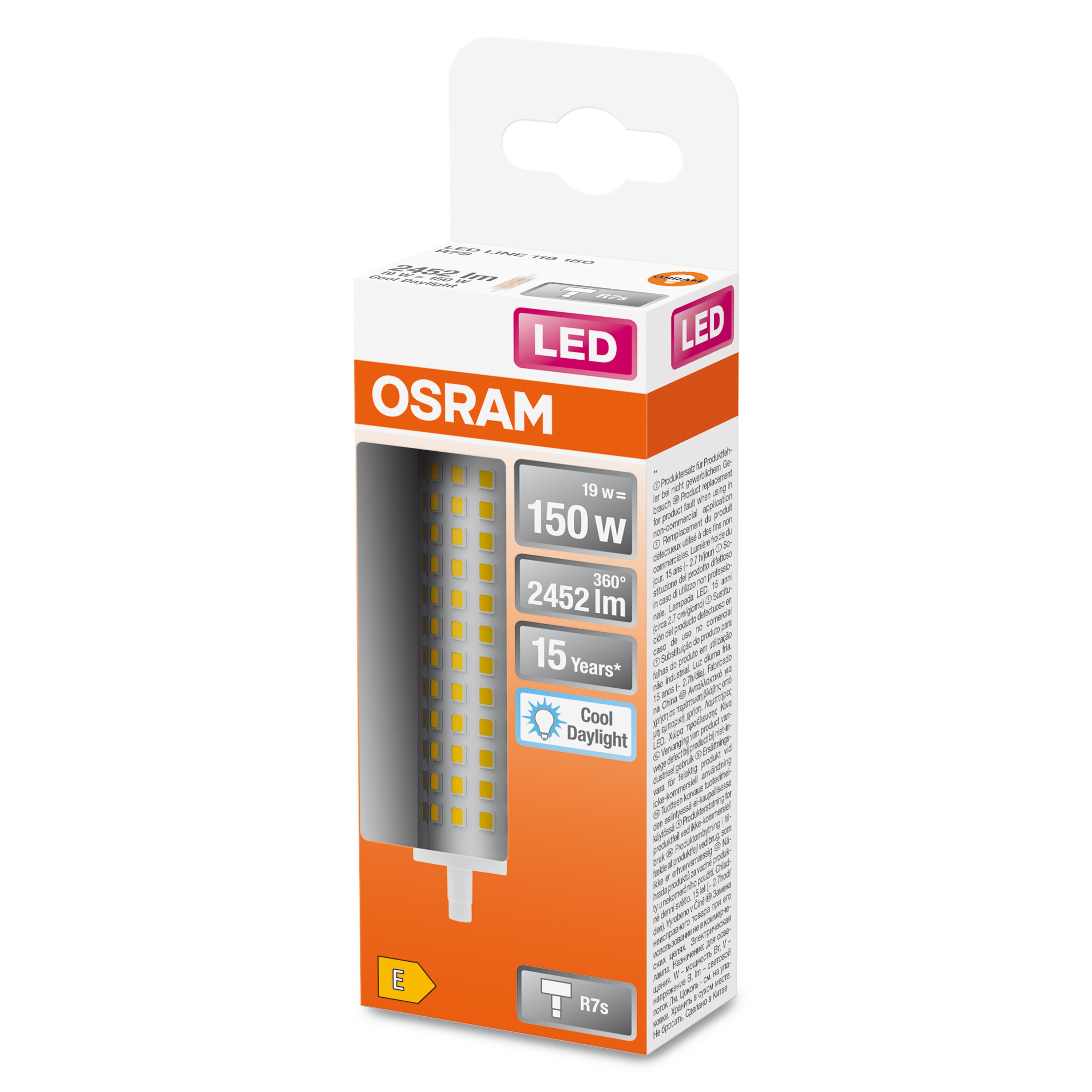 OSRAM LED Line Lampe, 19W, 2452lm, R7s, 6500K , Kaltes Tageslicht-LEDVANCE Shop