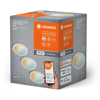 LEDVANCE SMART+ Lámpara de armario bajo con Wi-Fi, redonda, blanca, 6,5 W, 375 lm, 83 mm, luz blanca regulable, regulable, larga vida útil, fácil de instalar, controlable mediante app, 3000 K - 6500 K, para cocina, estantería