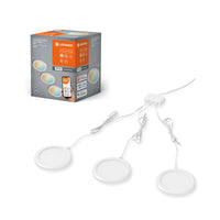 LEDVANCE SMART+ Lámpara de armario bajo con Wi-Fi, redonda, blanca, 6,5 W, 375 lm, 83 mm, luz blanca regulable, regulable, larga vida útil, fácil de instalar, controlable mediante app, 3000 K - 6500 K, para cocina, estantería