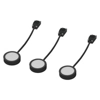 OSRAM Foco para armario bajo redondo 65 mm 3 unidades Negro