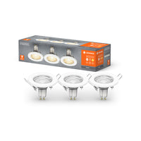 LEDVANCE LED SPOT SET RECESS GU10 3x2.6W GU10 White, 230 lm, 2700 K, Warmweiß, 3er Pack-LEDVANCE Shop