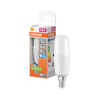 Lámpara LED OSRAM PCR CLASSIC STICK, lámpara LED, mate, 9 W, (antes 75 W), 1050 lm, blanco frío, 6500 K, 15 000 h, CRI 80
