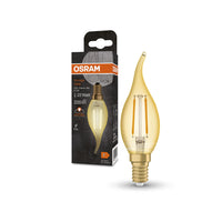 OSRAM VINTAGE 1906® LED Lampe LED CLASSIC B 2.5W 824 Gold E14 BA-Form, 220 lm, 2400 K, Warm Comfort Light-LEDVANCE Shop