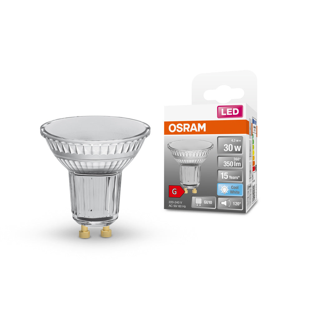 OSRAM LED Reflektor Lampe LED STAR PAR16 4.3W 840 GU10, 350 lm, 4000 K, Kaltweiß-LEDVANCE Shop