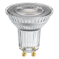 Lámpara reflectora LED PAR16 regulable de OSRAM con casquillo GU10, luz blanca cálida (2700 K), foco de cristal, 3,7 W, repuesto para lámpara reflectora de 35 W, LED SUPERSTAR PAR16