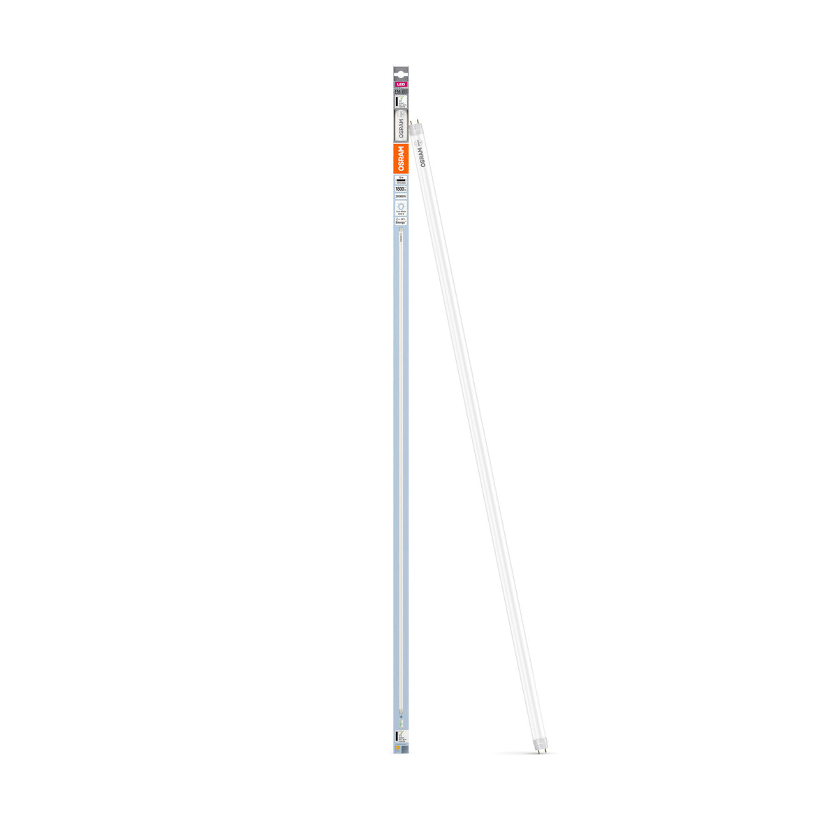 OSRAM LED TUBE T8 EM PLASTIC in Röhre, zweiseitig gesockelt-Form, LED-Röhre, Matt, 15 W, (ex 36 W), 1800 lm, Kaltweiß, 4000 K, 30000 h, CRI 80