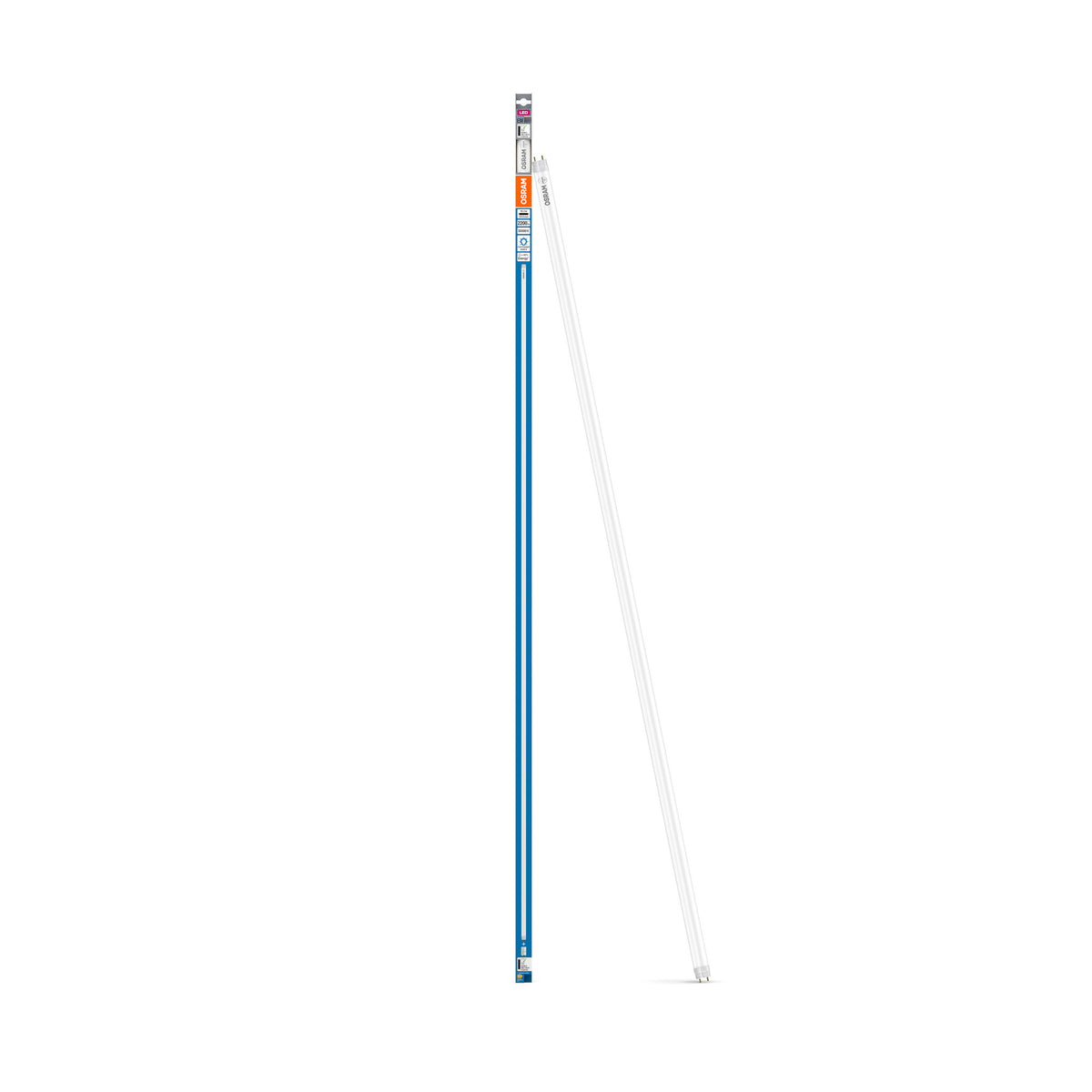 OSRAM LED TUBE T8 EM PLASTIC, tubo con casquillos a ambos extremos, tubo LED, mate, 18,3 W, (antes 58 W), 2200 lm, blanco frío, 6500 K, 30 000 h, CRI 80
