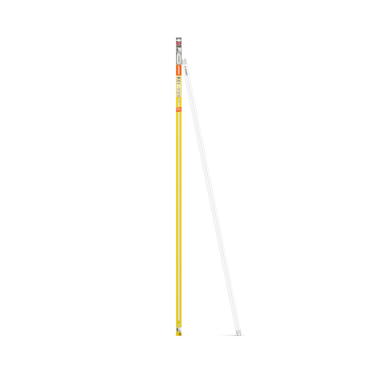 OSRAM LED TUBE T8 EM ULTRA OUTPUT en tubo, con casquillos a ambos extremos, tubo LED, cristal sin plomo, mate, 29 W, (antes 58 W), 3150 lm, blanco cálido, 3000 K, 30 000 h, CRI 80