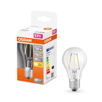 OSRAM LED Lampe LED Retrofit CLASSIC A 2.5W 827 Clear E27, 250 lm, 2700 K, Warmweiß-LEDVANCE Shop