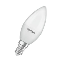 LÁMPARAS LED PCR DE OSRAM CON CASQUILLO CLÁSICO B, lámpara LED, mate, 3,3 W, (equivalente a 25 W), 250 lm, blanco frío, 4000 K, 15 000 h, CRI ≥80
