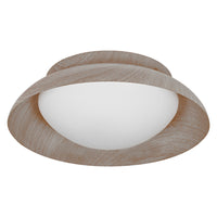 Lámpara de techo OSRAM ORBIS MILAN de 305 mm, color madera, 2 bombillas E27