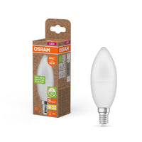 LÁMPARAS LED PCR DE OSRAM CON CASQUILLO CLÁSICO B, lámpara LED, mate, 7,5 W, (equivalente a 60 W), 806 lm, blanco cálido, 2700 K, 15 000 h, CRI ≥80