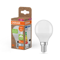 LÁMPARAS LED PCR DE OSRAM CON CASQUILLO CLÁSICO P, lámpara LED, mate, 4,9 W, (equivalente a 40 W), 470 lm, blanco frío, 4000 K, 15 000 h, CRI ≥80