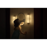 Aplique de baño OSRAM CLASSIC CYLINDER 320 mm, E14, plata/gris