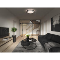 Lámpara de techo OSRAM ORBIS BERLIN, negra, 16 W, 2000 lm