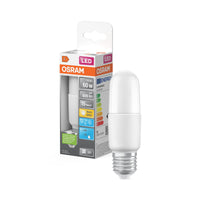 Lámpara OSRAM LED PCR CLASSIC STICK con forma de barra, lámpara LED, mate, 8,5 W, (equivalente a 60 W), 806 lm, blanco cálido, 2700 K, 15 000 h, CRI 80